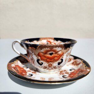 Alfred B Pearce & Co Antique English Bone China Tea Cup Saucer Set Vintage Plate